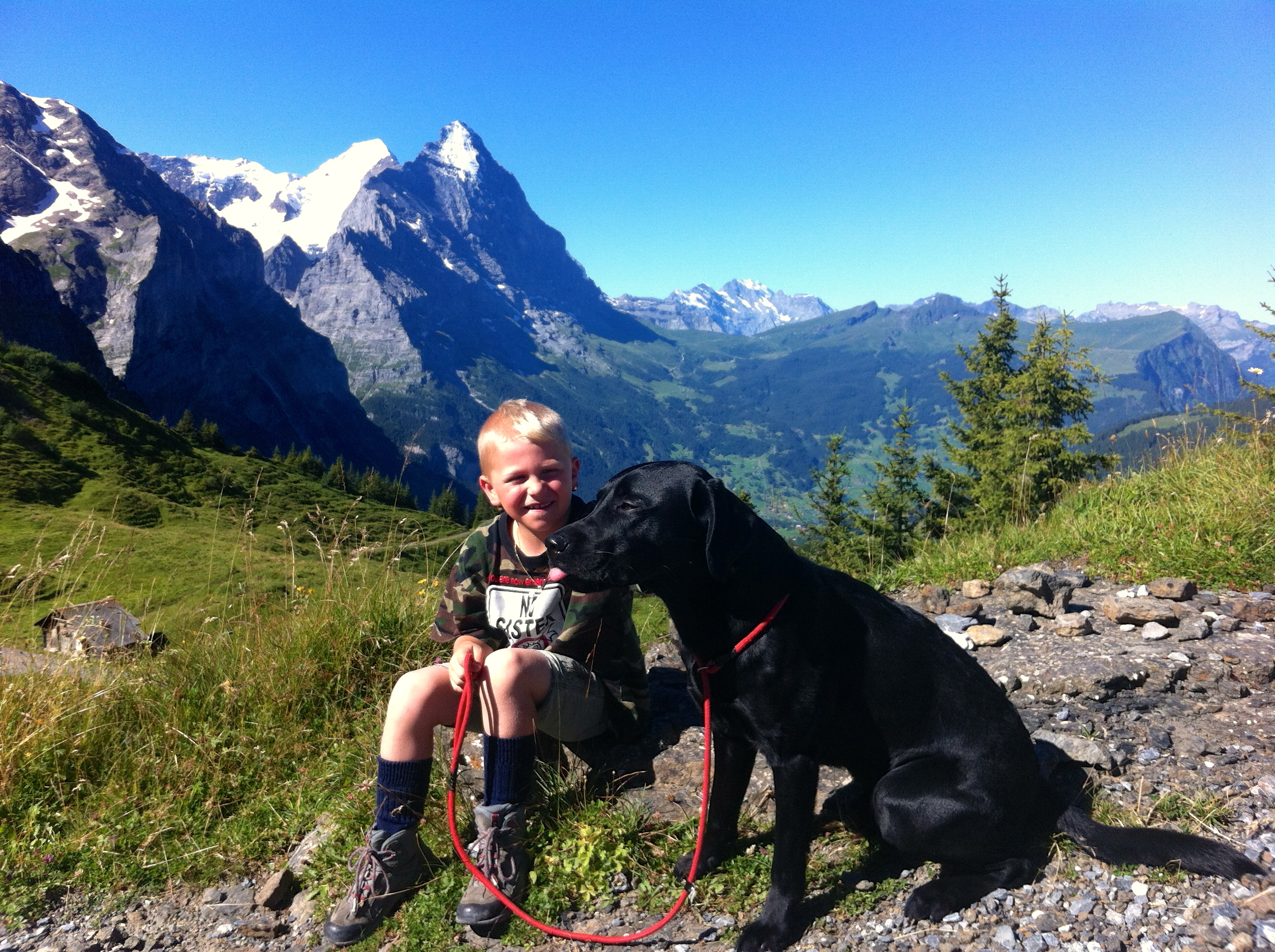 mit Eric auf der Grossen Scheidegg, August 2012