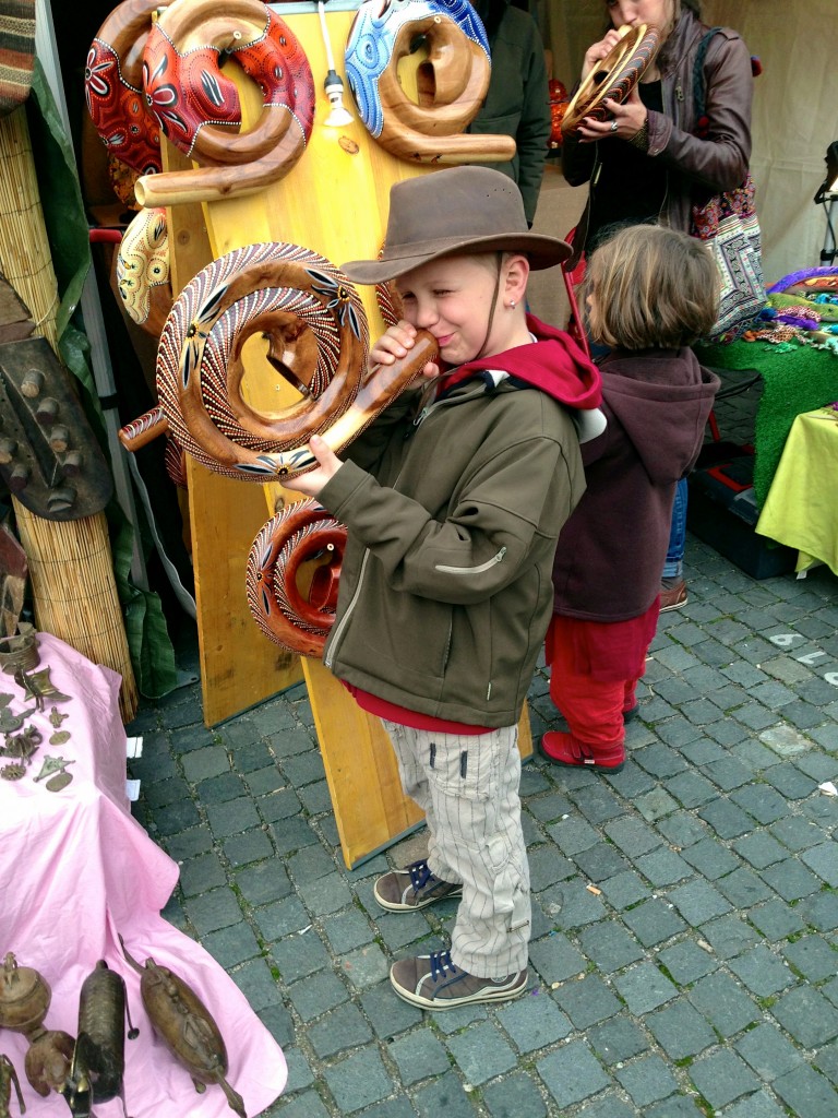 ein gerolltes Didgeridoo