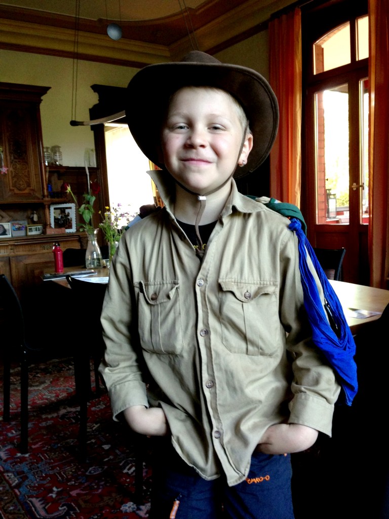 ein stolzer Pfadfinder - allzeit bereit