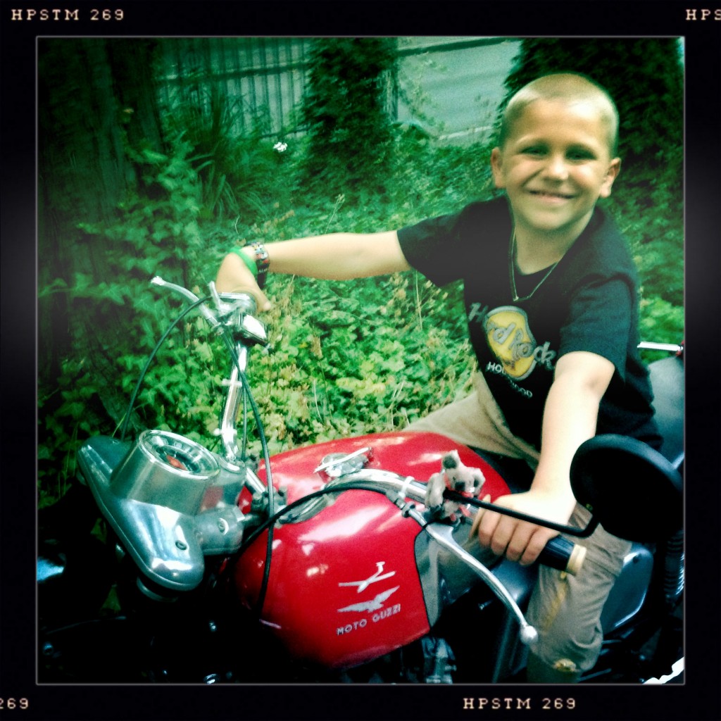 Eric auch auf Moto Guzzi!