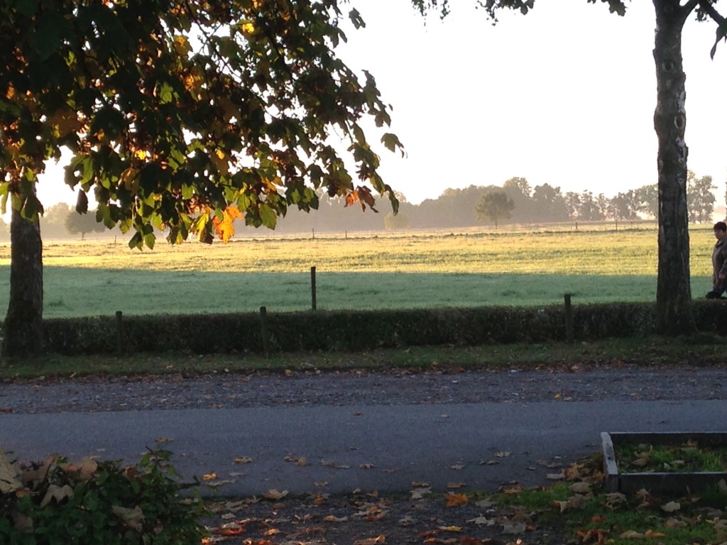 ach übrigens, es war ziemlich frisch und nass!