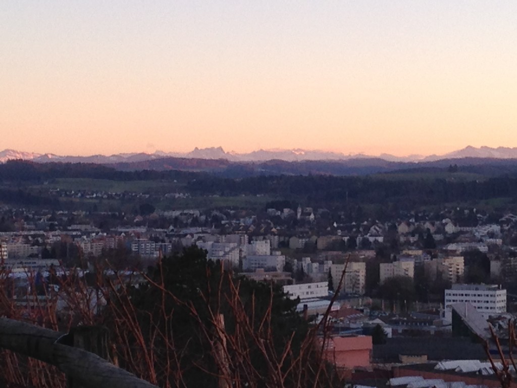Alpenpanorama gegen Osten