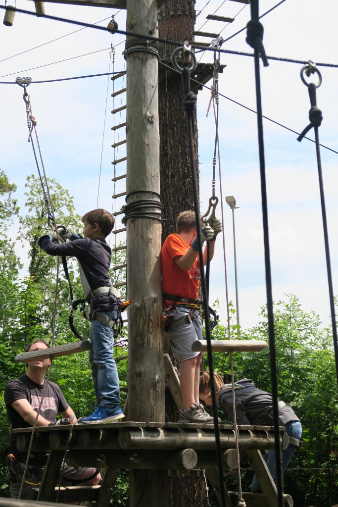 Nicholas auf dem Übungsparcours