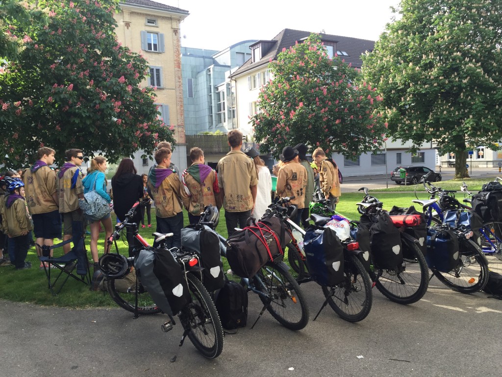 alle Velos - in Reih und Glied!