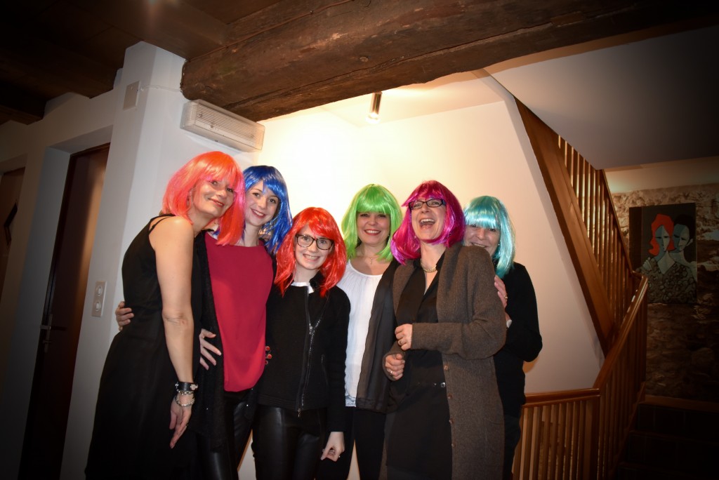 WWW's von links: Sonja, AnnA, Alison, Colette, Tina und Regina. Es fehlt Charly (wink ins Spital!) und Jasmin (eben, das Geburtstagskind)