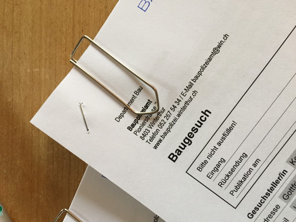 viel Papier ist nötig!